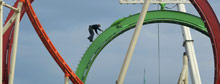 Riding high